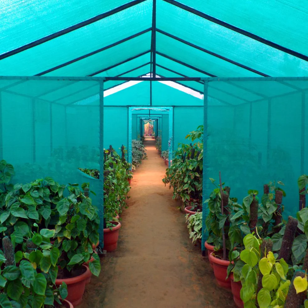 Shade net installation terrace garden Chennai