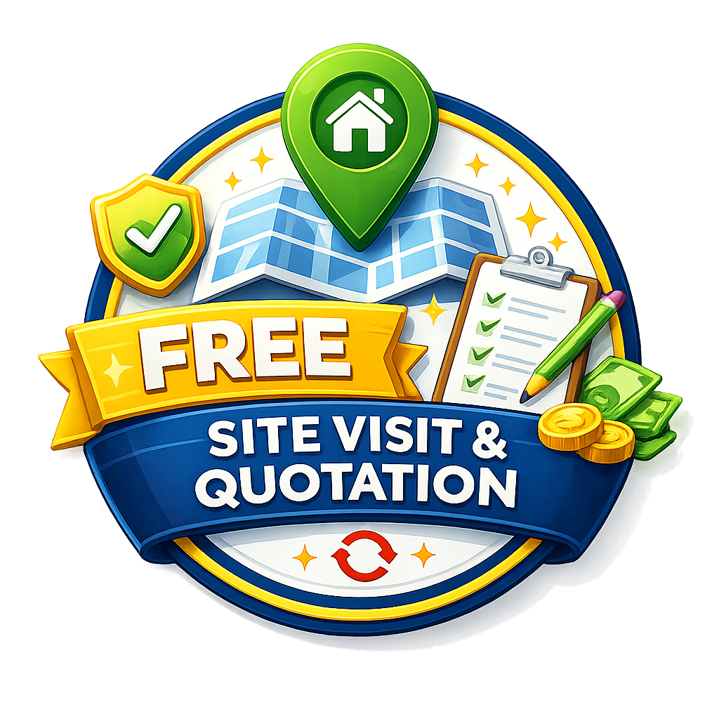Free site visit and quotation